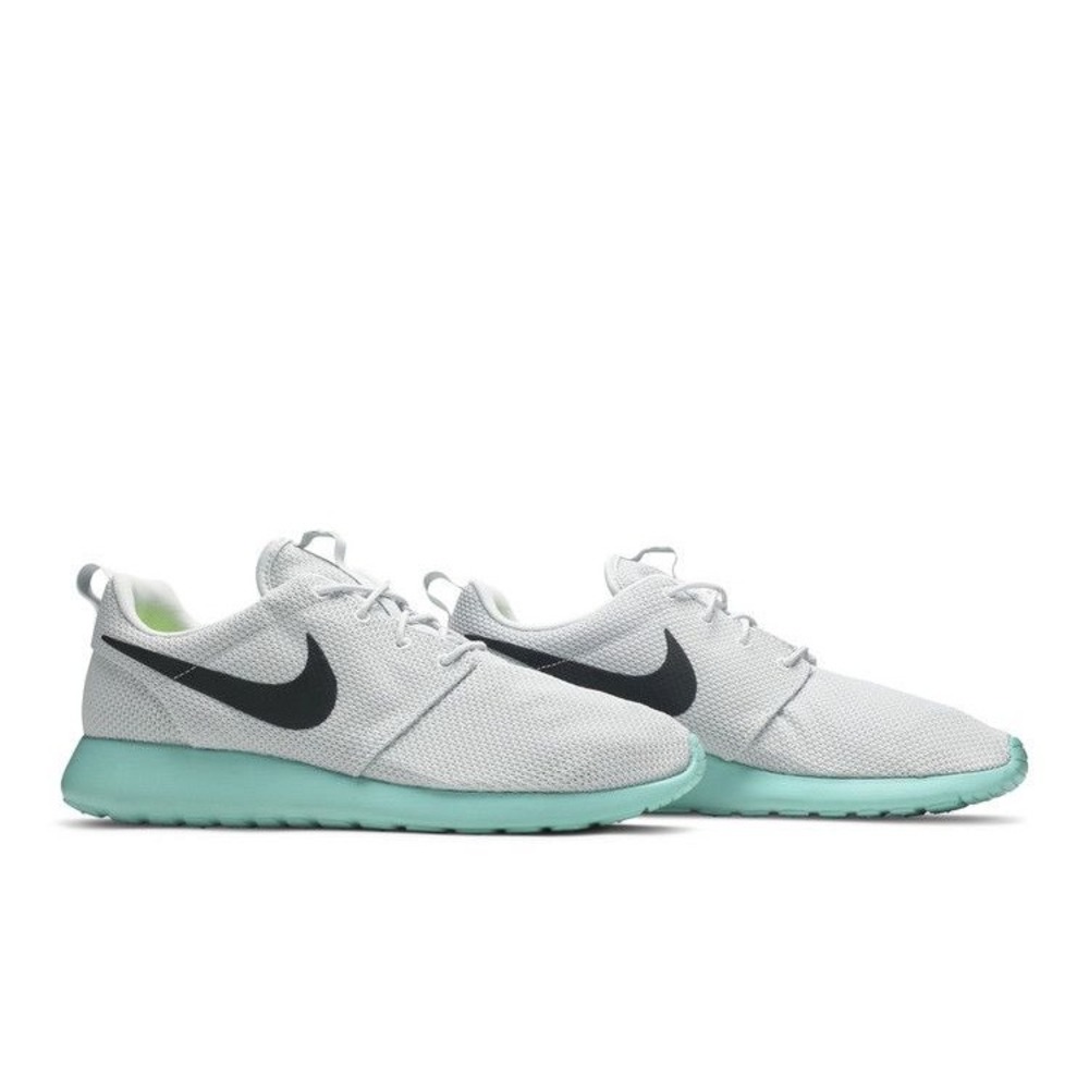 Nike Roshe One Mens 9.5‎ Wolf Grey Island Turquoise Running Shoes 511881-013